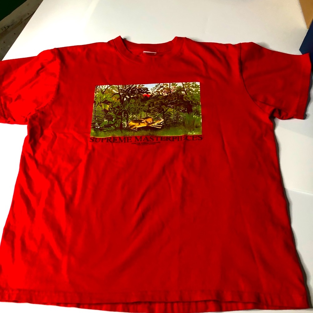 Supreme Masterpieces Mens Medium Red T-Shirt Tee